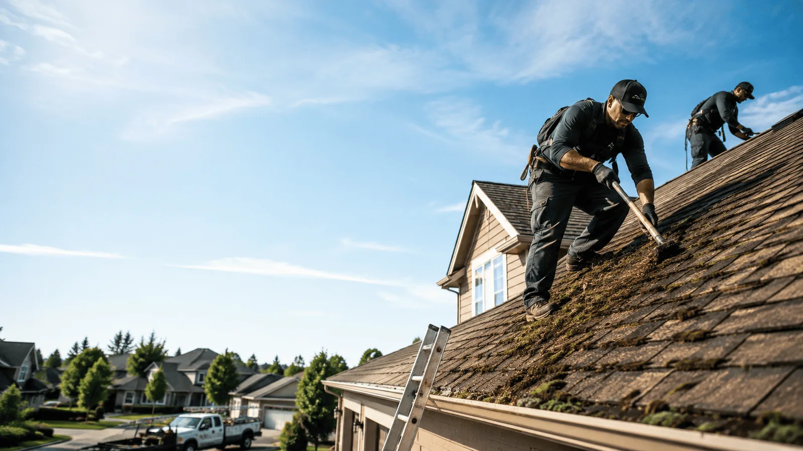 Roof Moss Removal in Joliet, IL near me